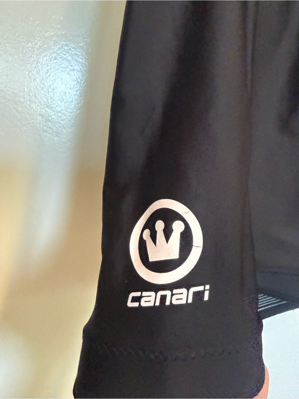 Canari Black cycling shorts with padding. Worn once for photo shoot